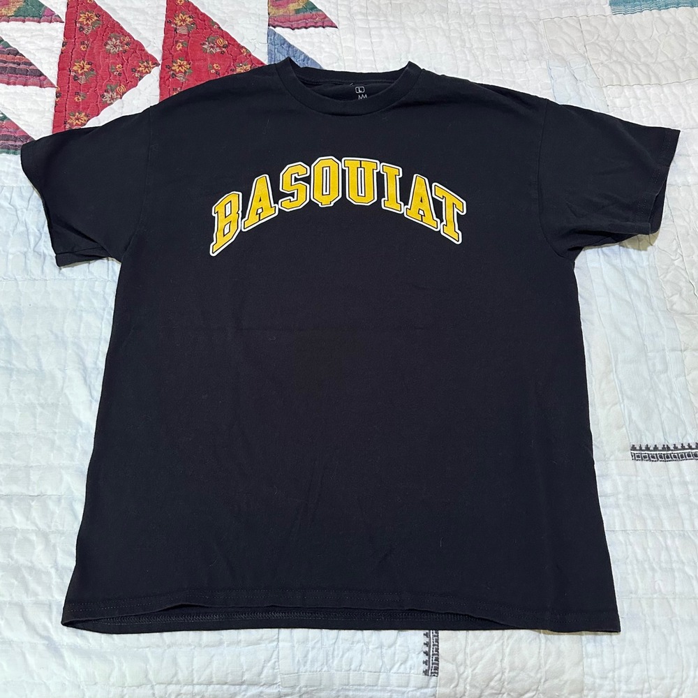 Jean-Michel Basquiat T-Shirt Black Graphic Art Logo Mens Large